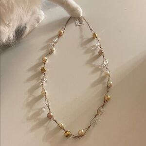 Cookie Lee hand knotted beaded necklace. Brand new with tag